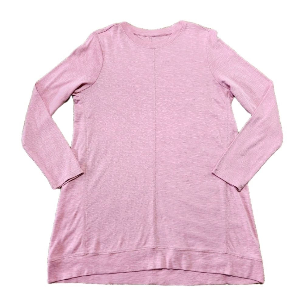 J.Jill Pima Cotton Elliptical Hem Tunic Dusty Rose Size Medium